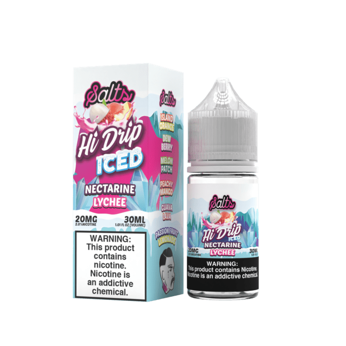 Buy Hi Drip | Iced Nectarine Lychee | Ejuice | Eliquid | Salt | 30 ml E-Juice Resellers at Cheap Wholesale Distributor Deal Prices from ejuiceresellers.com