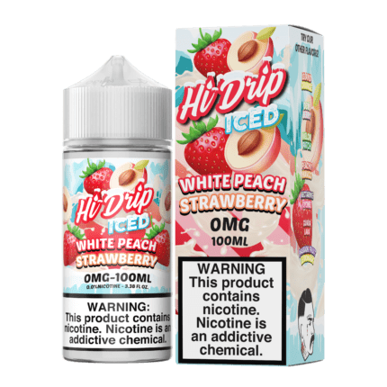 Buy Hi Drip | Iced White Peach Strawberry | Ejuice | Eliquid | 100 ml E-Juice Resellers at Cheap Wholesale Distributor Deal Prices from ejuiceresellers.com