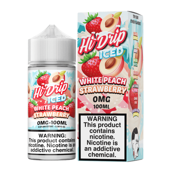 Buy Hi Drip | Iced White Peach Strawberry | Ejuice | Eliquid | 100 ml E-Juice Resellers at Cheap Wholesale Distributor Deal Prices from ejuiceresellers.com