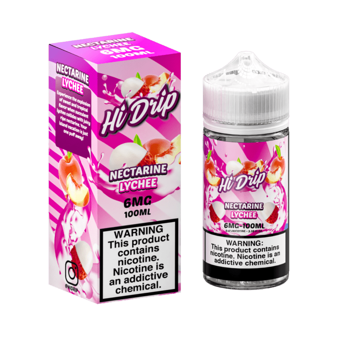 Buy Hi Drip | Nectarine Lychee | Ejuice | Eliquid | Salt | 100 ml E-Juice Resellers at Cheap Wholesale Distributor Deal Prices from ejuiceresellers.com