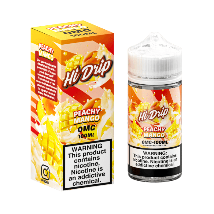 Buy Hi Drip | Peachy Mango | Ejuice | Eliquid | 100 ml E-Juice Resellers at Cheap Wholesale Distributor Deal Prices from ejuiceresellers.com