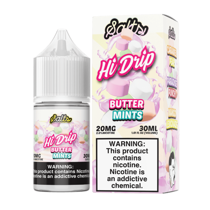 Buy Hi Drip | Butter Mints | Ejuice | Eliquid | Salt | 30 ml E-Juice Resellers at Cheap Wholesale Distributor Deal Prices from ejuiceresellers.com