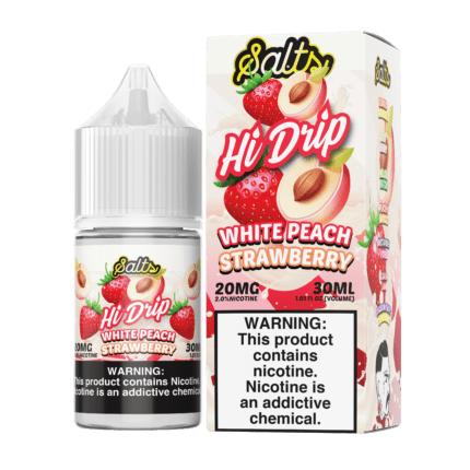 Buy Hi Drip | White Peach Strawberry | Ejuice | Eliquid | Salt | 30 ml E-Juice Resellers at Cheap Wholesale Distributor Deal Prices from ejuiceresellers.com