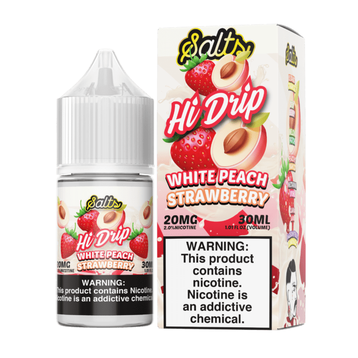Buy Hi Drip | White Peach Strawberry | Ejuice | Eliquid | Salt | 30 ml E-Juice Resellers at Cheap Wholesale Distributor Deal Prices from ejuiceresellers.com