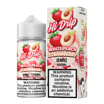 Buy Hi Drip | White Peach Strawberry | Ejuice | Eliquid | 100 ml E-Juice Resellers at Cheap Wholesale Distributor Deal Prices from ejuiceresellers.com