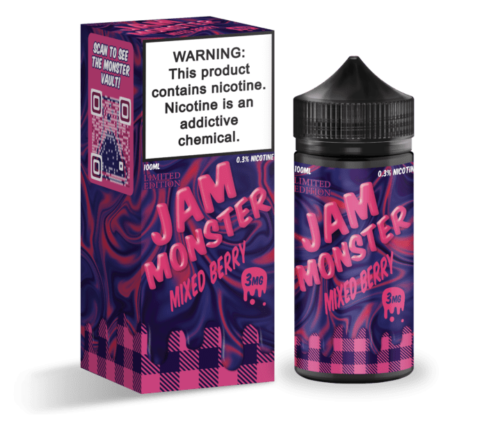 Buy Jam Monster | Mixed Berry | Ejuice | Eliquid | 100 ml E-Juice Resellers at Cheap Wholesale Distributor Deal Prices from ejuiceresellers.com