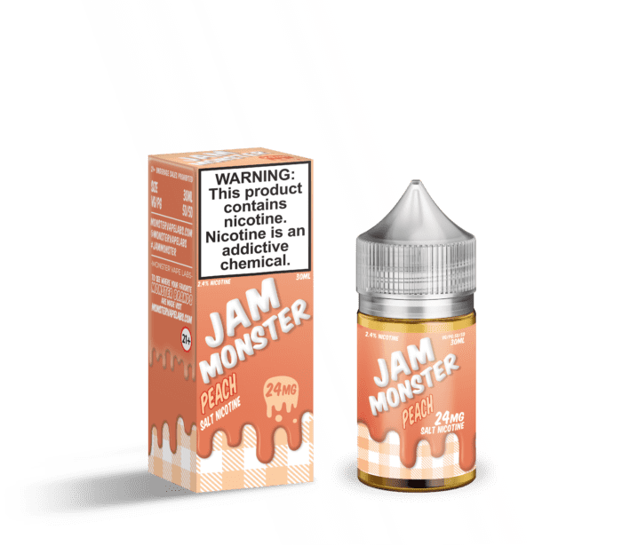 Buy Jam Monster | Peach | Ejuice | Eliquid | Salt | 30 ml E-Juice Resellers at Cheap Wholesale Distributor Deal Prices from ejuiceresellers.com