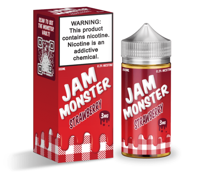 Buy Jam Monster | Strawberry | Ejuice | Eliquid | 100 ml E-Juice Resellers at Cheap Wholesale Distributor Deal Prices from ejuiceresellers.com