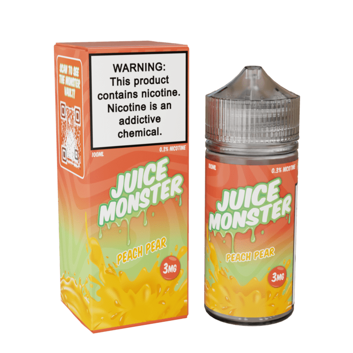 Buy Jam Monster | Juice Monster Peach Pear | Ejuice | Eliquid | 100 ml E-Juice Resellers at Cheap Wholesale Distributor Deal Prices from ejuiceresellers.com