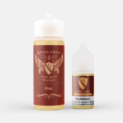 Buy King's Crest | Don Juan Peanut | Ejuice | Eliquid | 120 ml E-Juice Resellers at Cheap Wholesale Distributor Deal Prices from ejuiceresellers.com