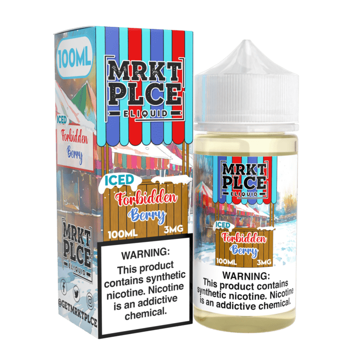 Buy MRKT PLCE | Iced Forbidden Berry | Ejuice | Eliquid | Salt | 100 ml E-Juice Resellers at Cheap Wholesale Distributor Deal Prices from ejuiceresellers.com