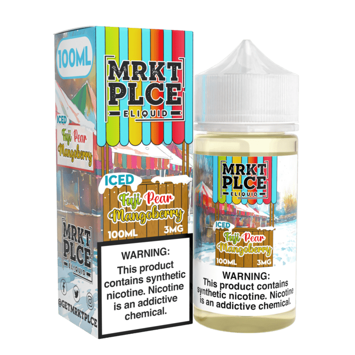 Buy MRKT PLCE | Iced Fuji Pear Mangoberry | Ejuice | Eliquid | Salt | 100 ml E-Juice Resellers at Cheap Wholesale Distributor Deal Prices from ejuiceresellers.com