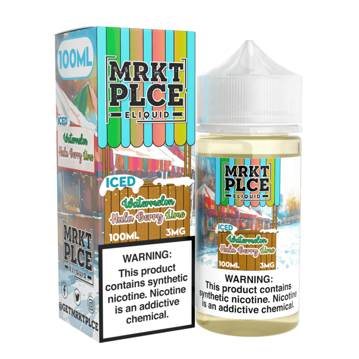 Buy MRKT PLCE | Iced Watermelon Hula Berry Lime | Ejuice | Eliquid | Salt | 100 ml E-Juice Resellers at Cheap Wholesale Distributor Deal Prices from ejuiceresellers.com