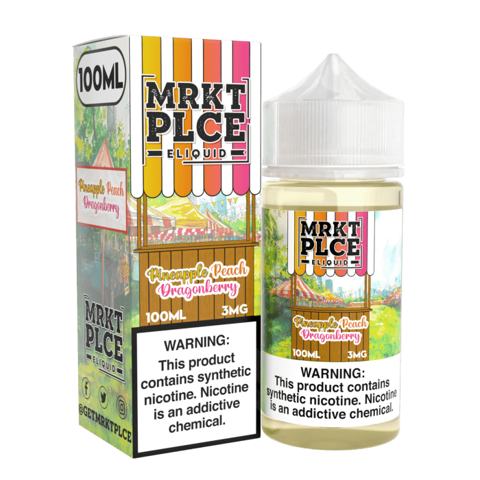 Buy MRKT PLCE | Pineapple Peach Dragonberry | Ejuice | Eliquid | Salt | 100 ml E-Juice Resellers at Cheap Wholesale Distributor Deal Prices from ejuiceresellers.com