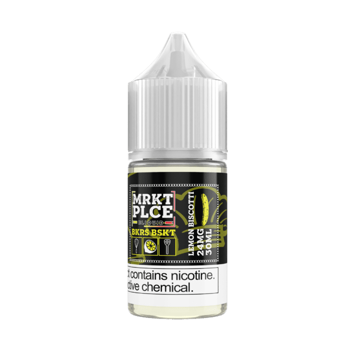 Buy MRKT PLCE | BKRS BSKT Lemon Biscotti | Ejuice | Eliquid | Salt | 30 ml E-Juice Resellers at Cheap Wholesale Distributor Deal Prices from ejuiceresellers.com