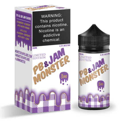 Buy Jam Monster | Grape PB & Jam Monster | Ejuice | Eliquid | 100 ml E-Juice Resellers at Cheap Wholesale Distributor Deal Prices from ejuiceresellers.com