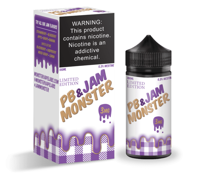 Buy Jam Monster | Grape PB & Jam Monster | Ejuice | Eliquid | 100 ml E-Juice Resellers at Cheap Wholesale Distributor Deal Prices from ejuiceresellers.com