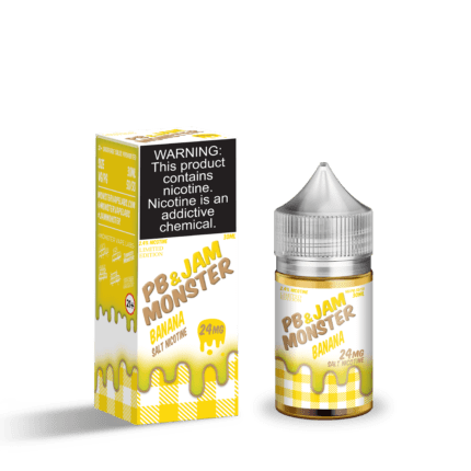 Buy Jam Monster | Banana PB & Jam Monster | Ejuice | Eliquid | Salt | 30 ml E-Juice Resellers at Cheap Wholesale Distributor Deal Prices from ejuiceresellers.com