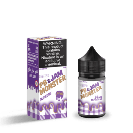 Buy Jam Monster | Grape PB & Jam Monster | Ejuice | Eliquid | Salt | 30 ml E-Juice Resellers at Cheap Wholesale Distributor Deal Prices from ejuiceresellers.com