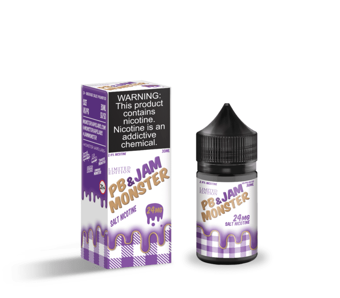 Buy Jam Monster | Grape PB & Jam Monster | Ejuice | Eliquid | Salt | 30 ml E-Juice Resellers at Cheap Wholesale Distributor Deal Prices from ejuiceresellers.com