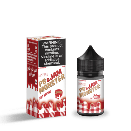 Buy Jam Monster | Strawberry PB & Jam Monster | Ejuice | Eliquid | Salt | 30 ml E-Juice Resellers at Cheap Wholesale Distributor Deal Prices from ejuiceresellers.com