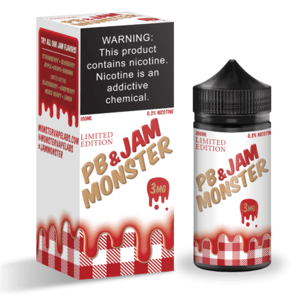 Buy Jam Monster | Strawberry PB & Jam Monster | Ejuice | Eliquid | 100 ml E-Juice Resellers at Cheap Wholesale Distributor Deal Prices from ejuiceresellers.com