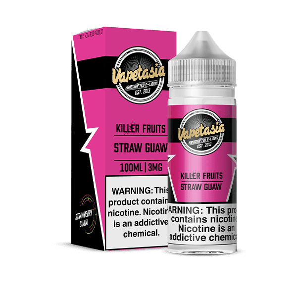 Buy Vapetasia | Killer Fruits Straw Guaw | Ejuice | Eliquid | 100 ml E-Juice Resellers at Cheap Wholesale Distributor Deal Prices from ejuiceresellers.com