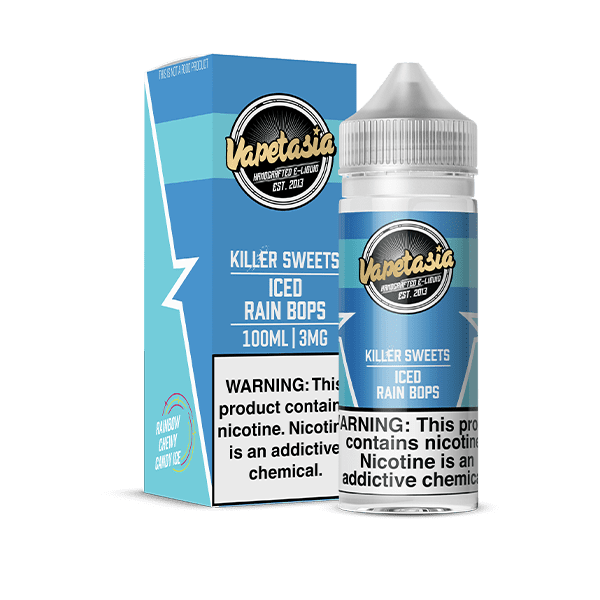 Buy Vapetasia | Killer Fruits Iced Rain Bops | Ejuice | Eliquid | 100 ml E-Juice Resellers at Cheap Wholesale Distributor Deal Prices from ejuiceresellers.com