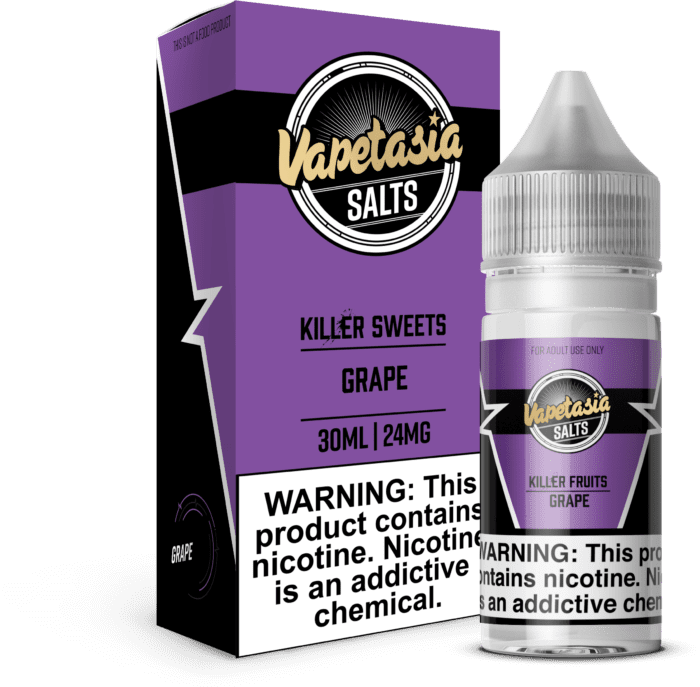 Buy Vapetasia | Killer Sweets Grape | Ejuice | Eliquid | Salt | 30 ml E-Juice Resellers at Cheap Wholesale Distributor Deal Prices from ejuiceresellers.com