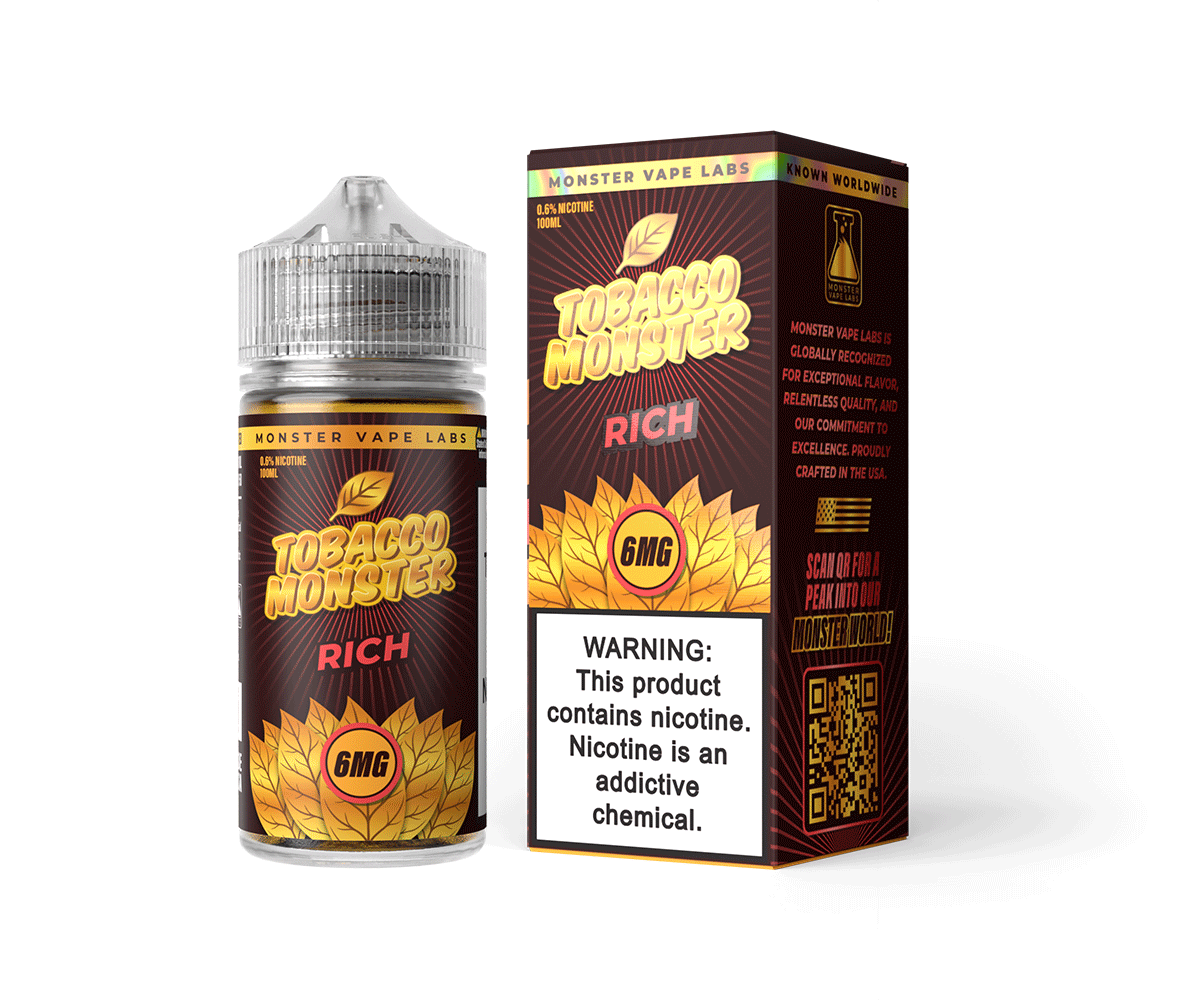 Rich Tobacco by Tobacco Monster x Monster Vape Labs E-Liquid - 100mL