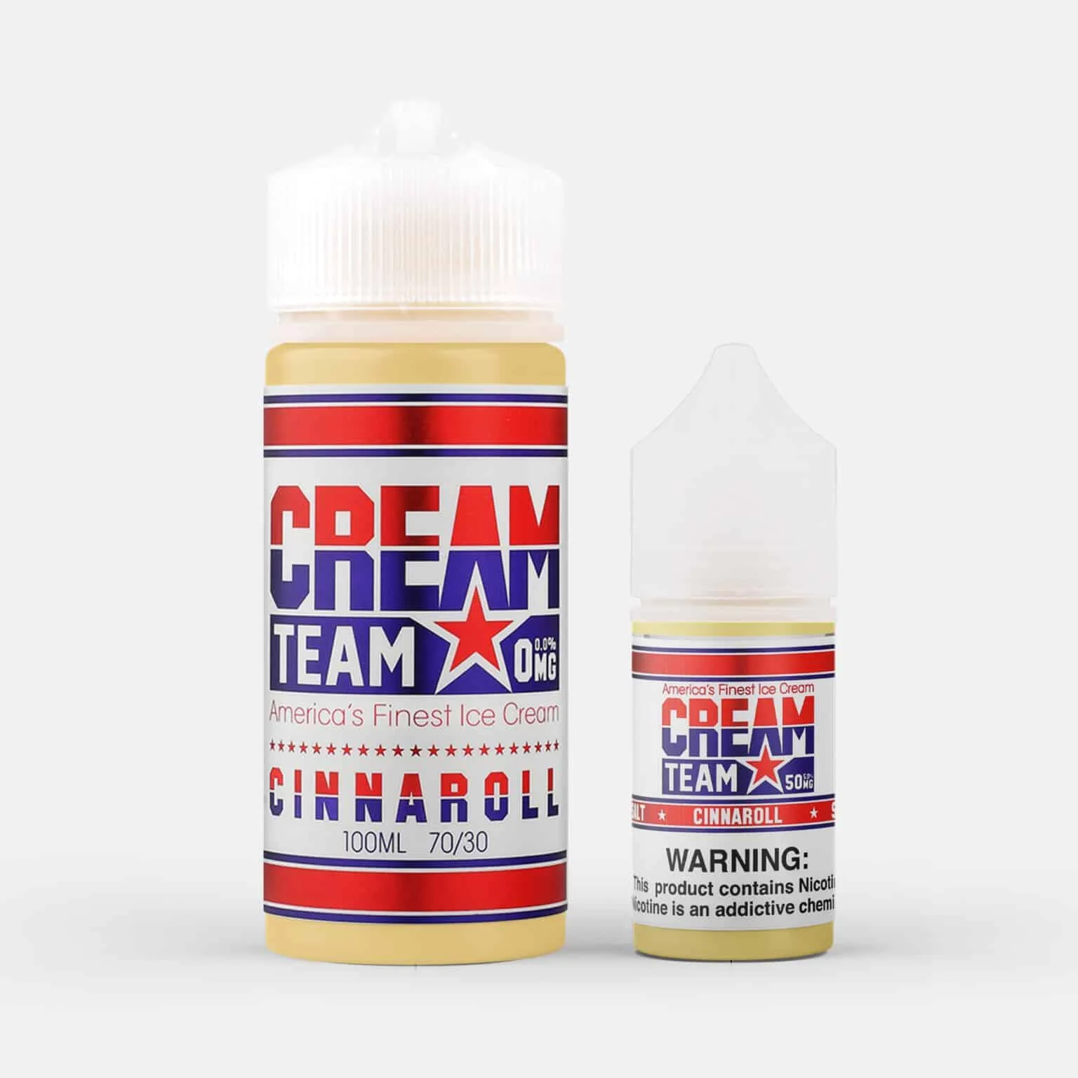 Cream Team Cinnaroll salt nicotine e-liquid, Cream Team Salt E-Liquid - 30mL, wholesale