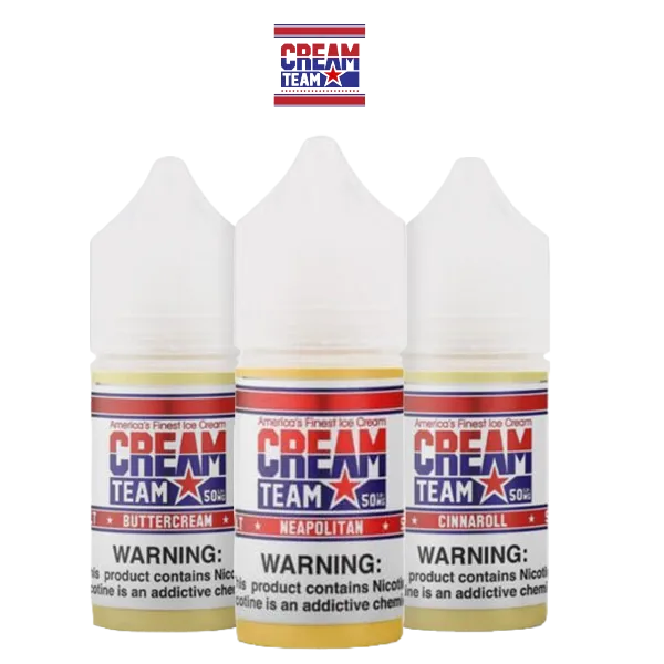 Cream Team salt nicotine e-liquid, wholesale