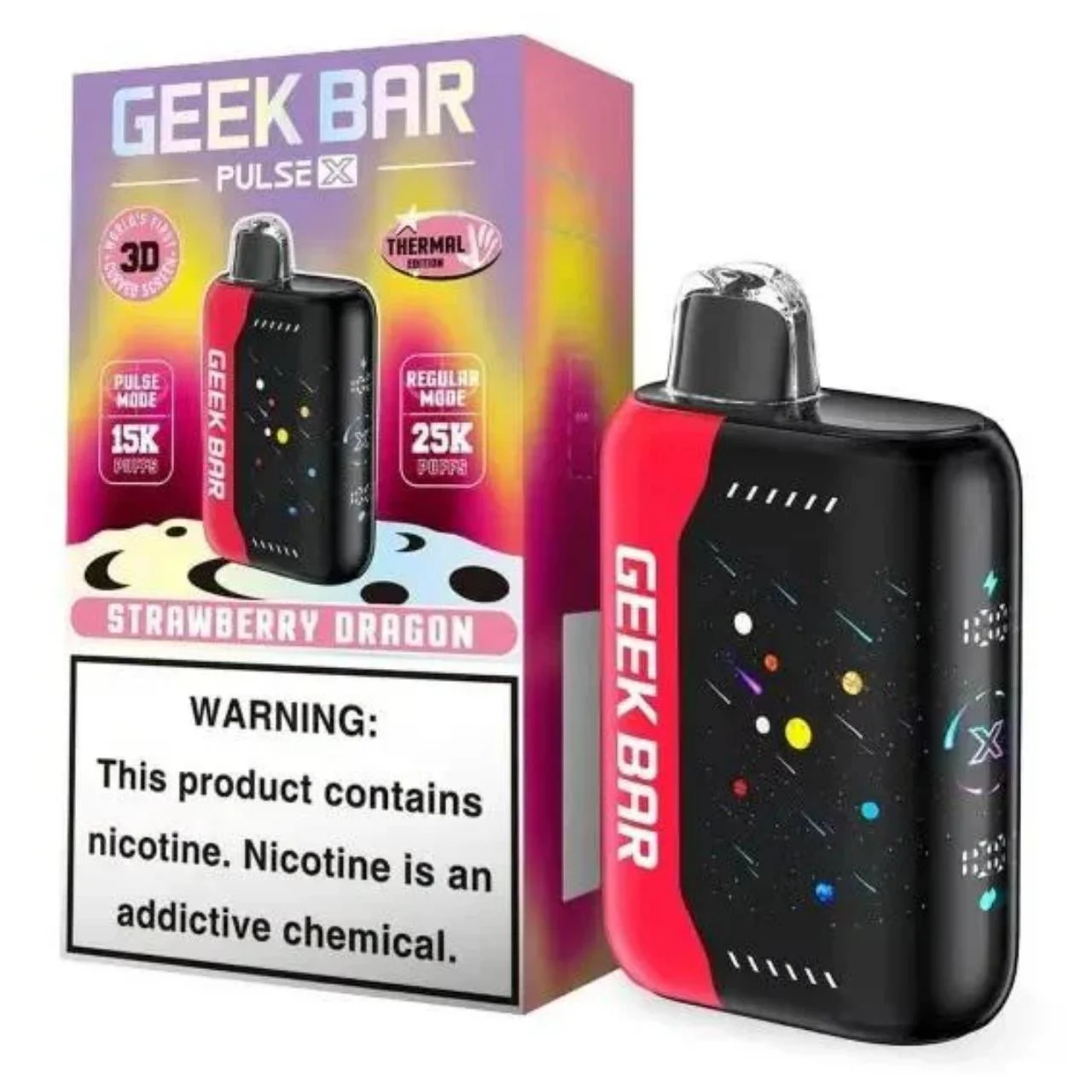 Geek Bar Strawberry Dragon disposable vape, Geek Bar Pulse X 25K Disposable Vape, wholesale