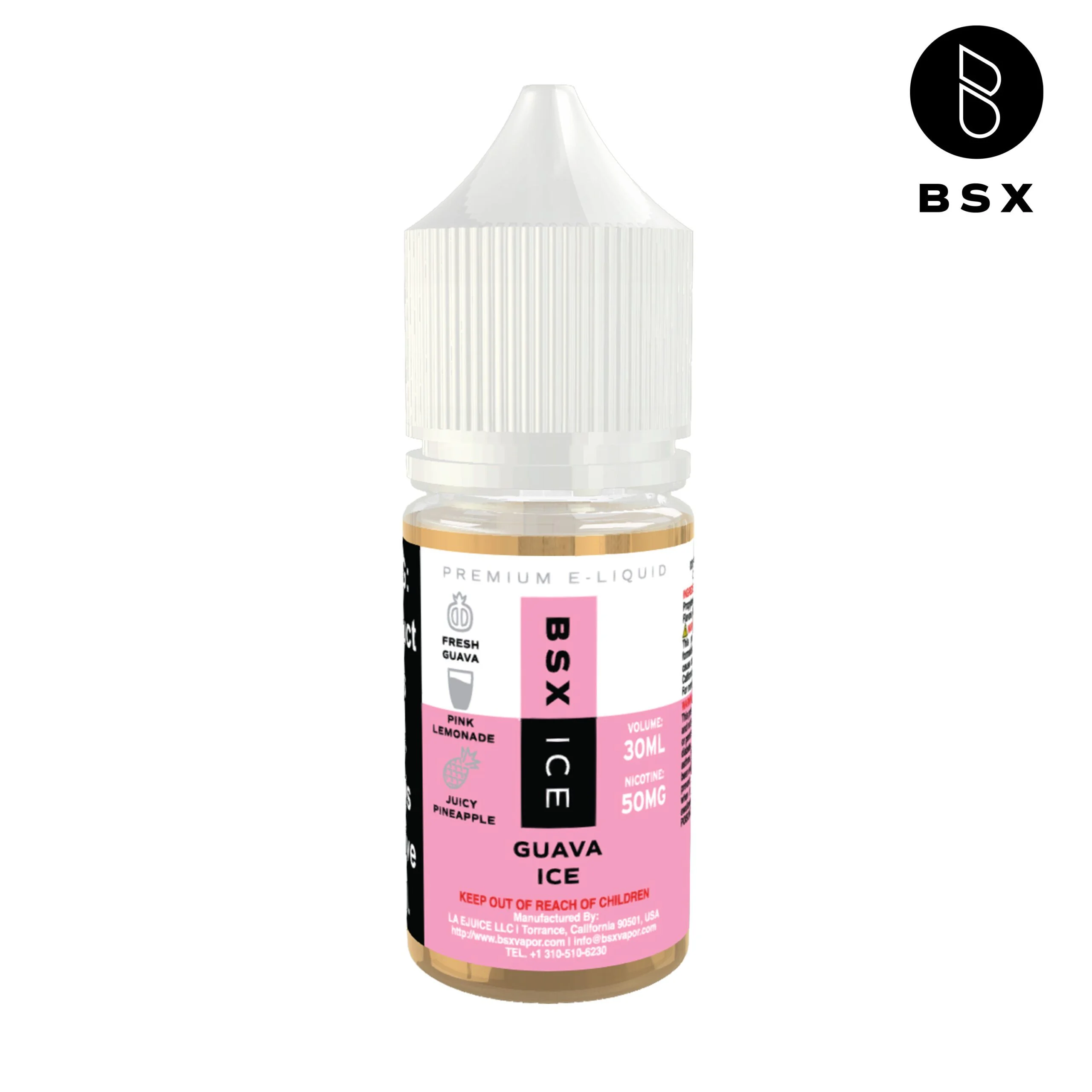 Glas BSX Guava Ice salt nicotine e-liquid, Glas BSX ICE Series Salt E-Liquid - 30mL, wholesale