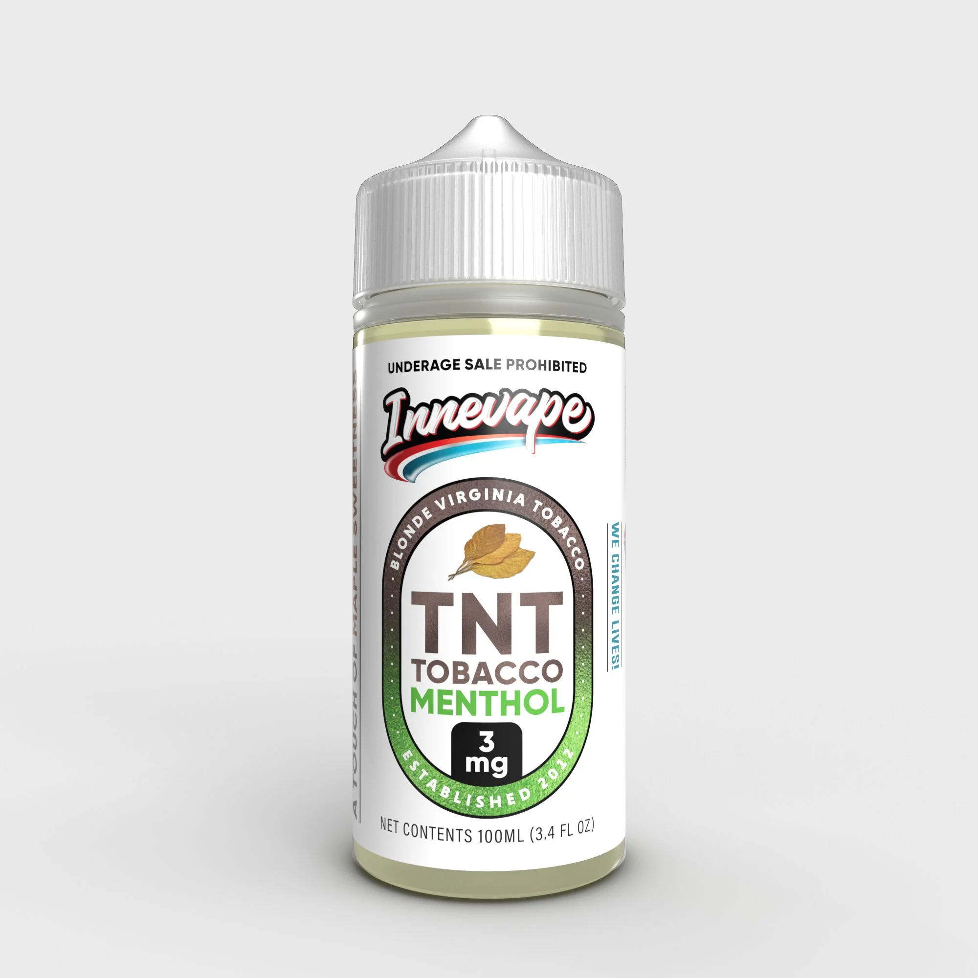 Innevape TNT Tobacco Menthol freebase e-liquid, Innevape Menthol E-Liquid - 100mL, wholesale