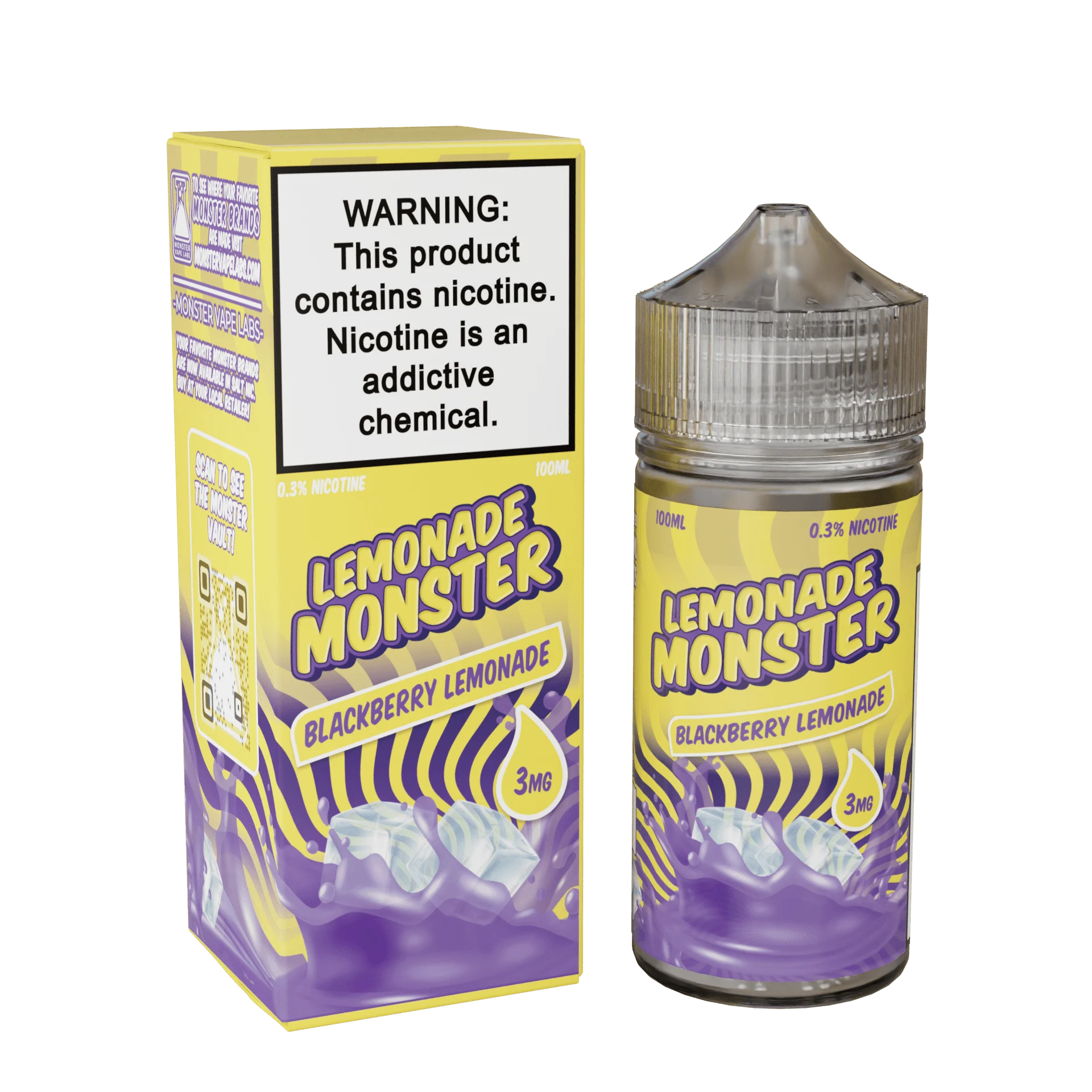 Jam Monster Blackberry Lemonade freebase e-liquid, Lemonade Monster E-Liquid - 100mL, wholesale
