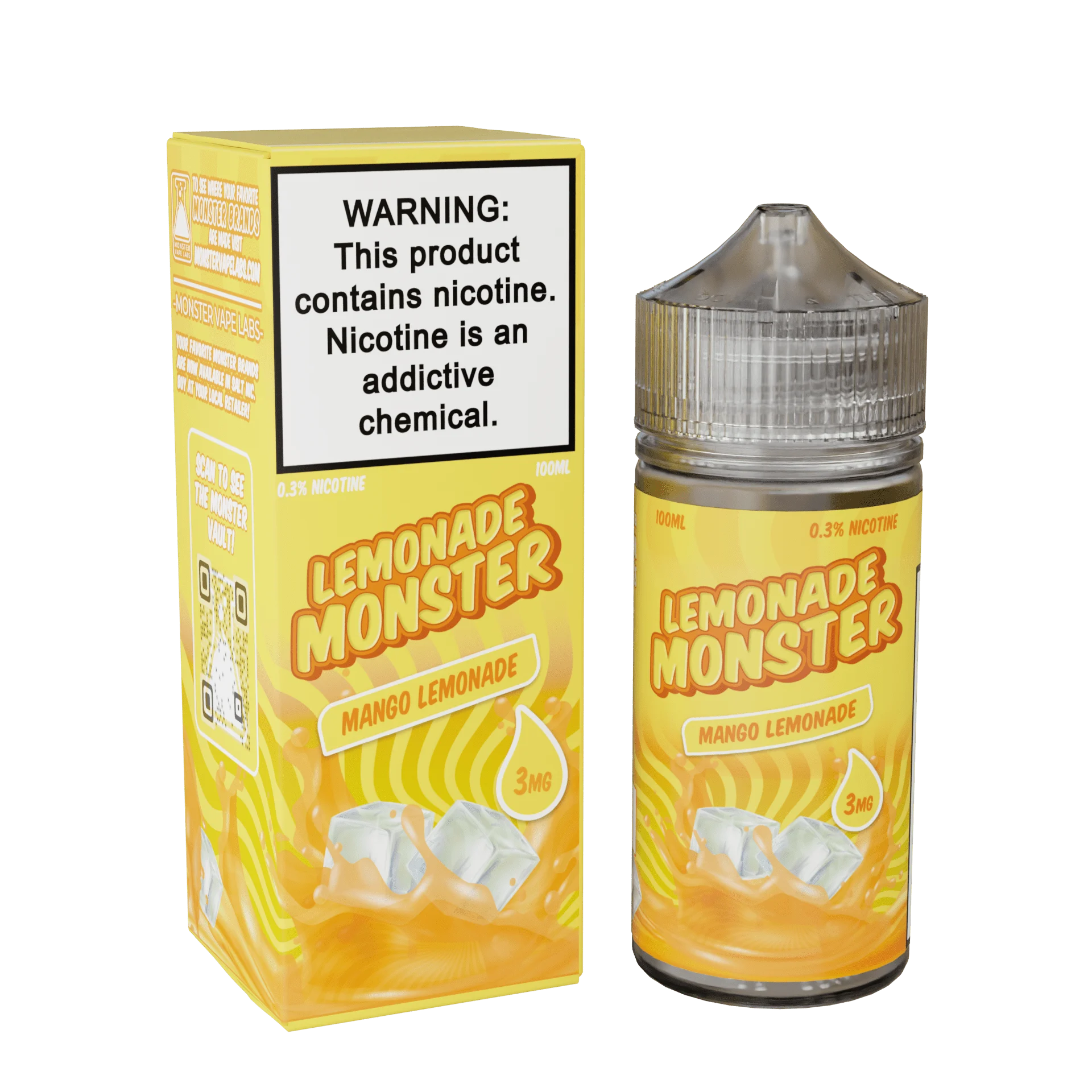 Jam Monster Mango Lemonade freebase e-liquid, Lemonade Monster E-Liquid - 100mL, wholesale