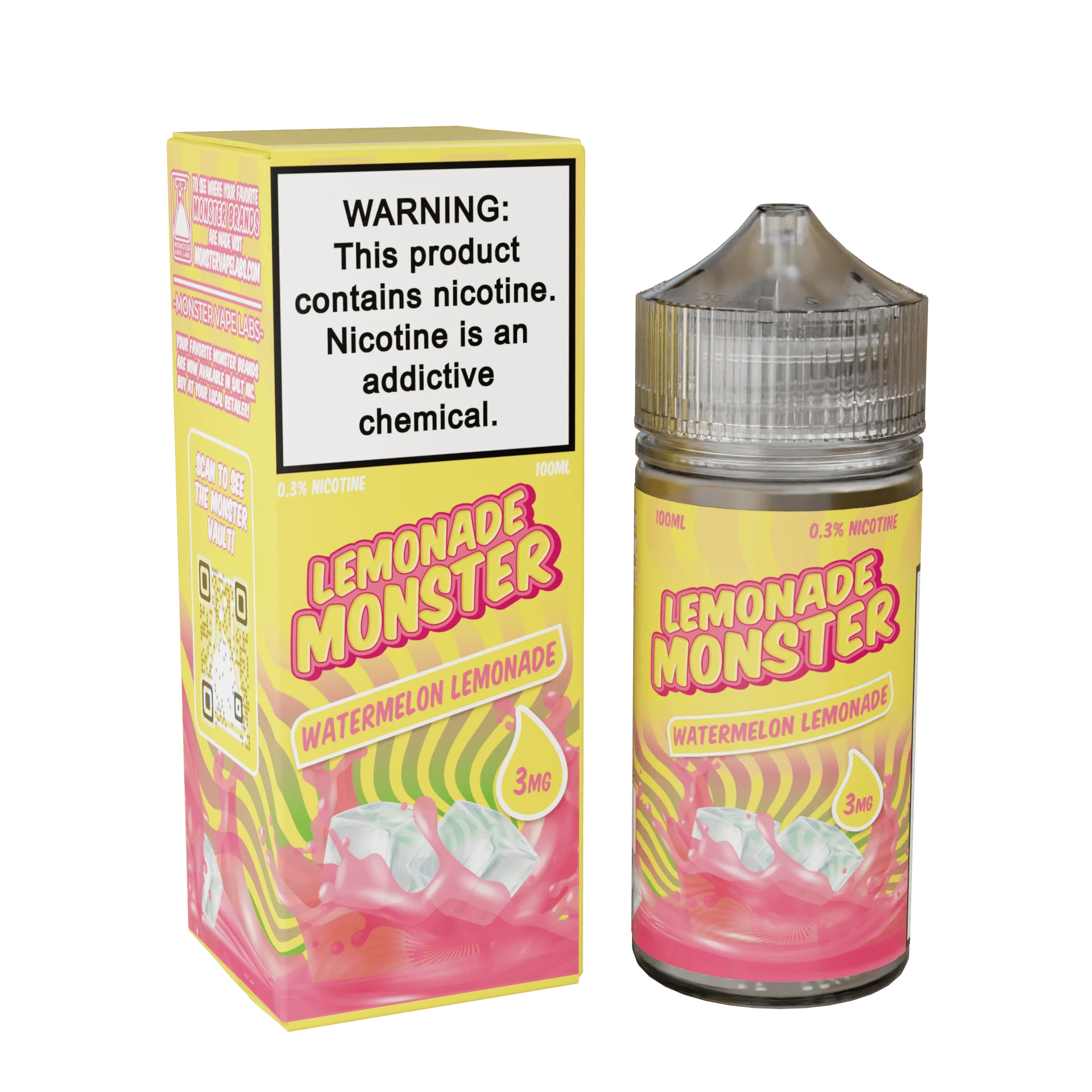 Jam Monster Watermelon Lemonade freebase e-liquid, Lemonade Monster E-Liquid - 100mL, wholesale