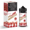 Jam Monster Strawberry freebase e-liquid, PB and Jam Monster E-Liquid - 100ml, wholesale