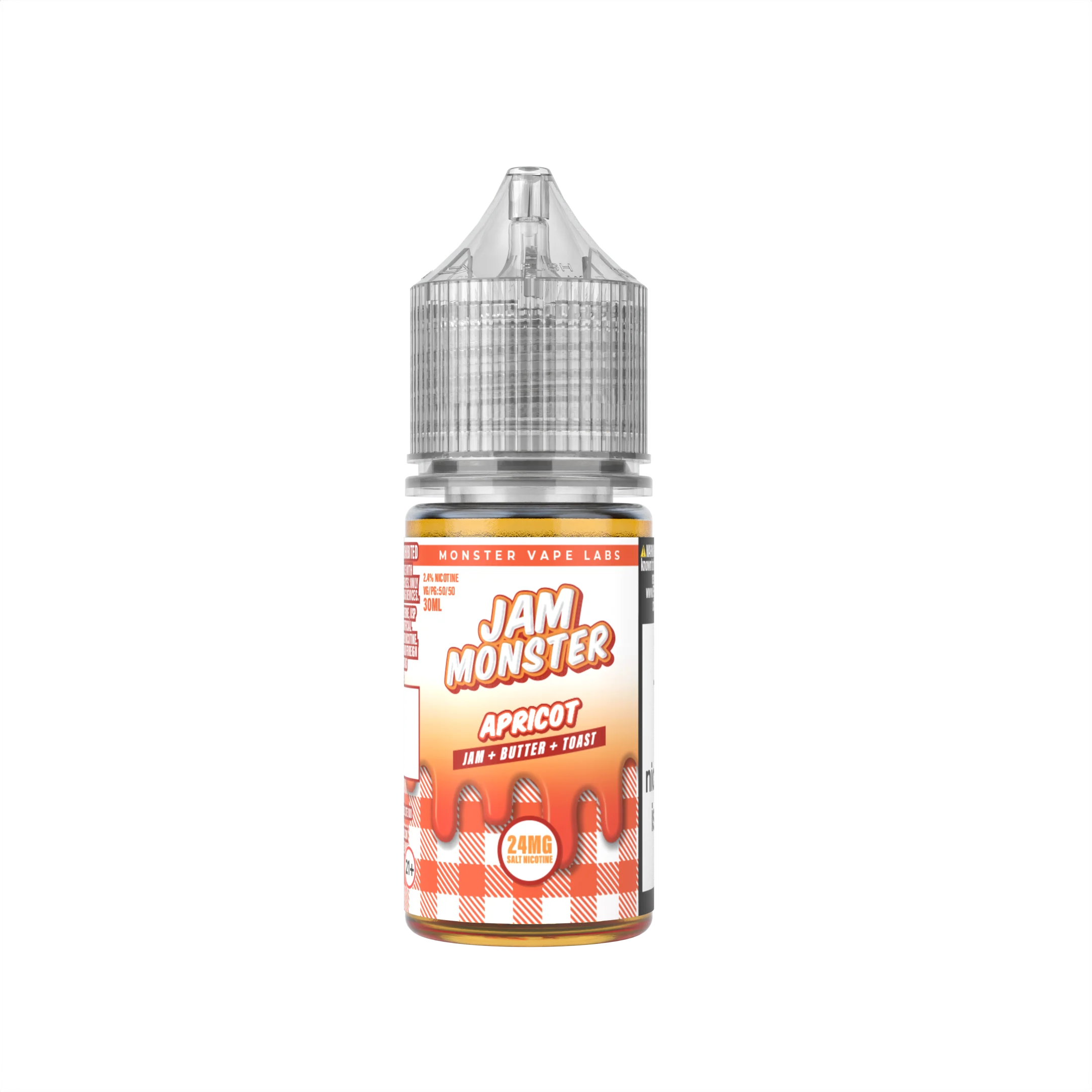 Jam Monster Apricot salt nicotine e-liquid, Jam Monster Salt E-Liquid - 30mL, wholesale