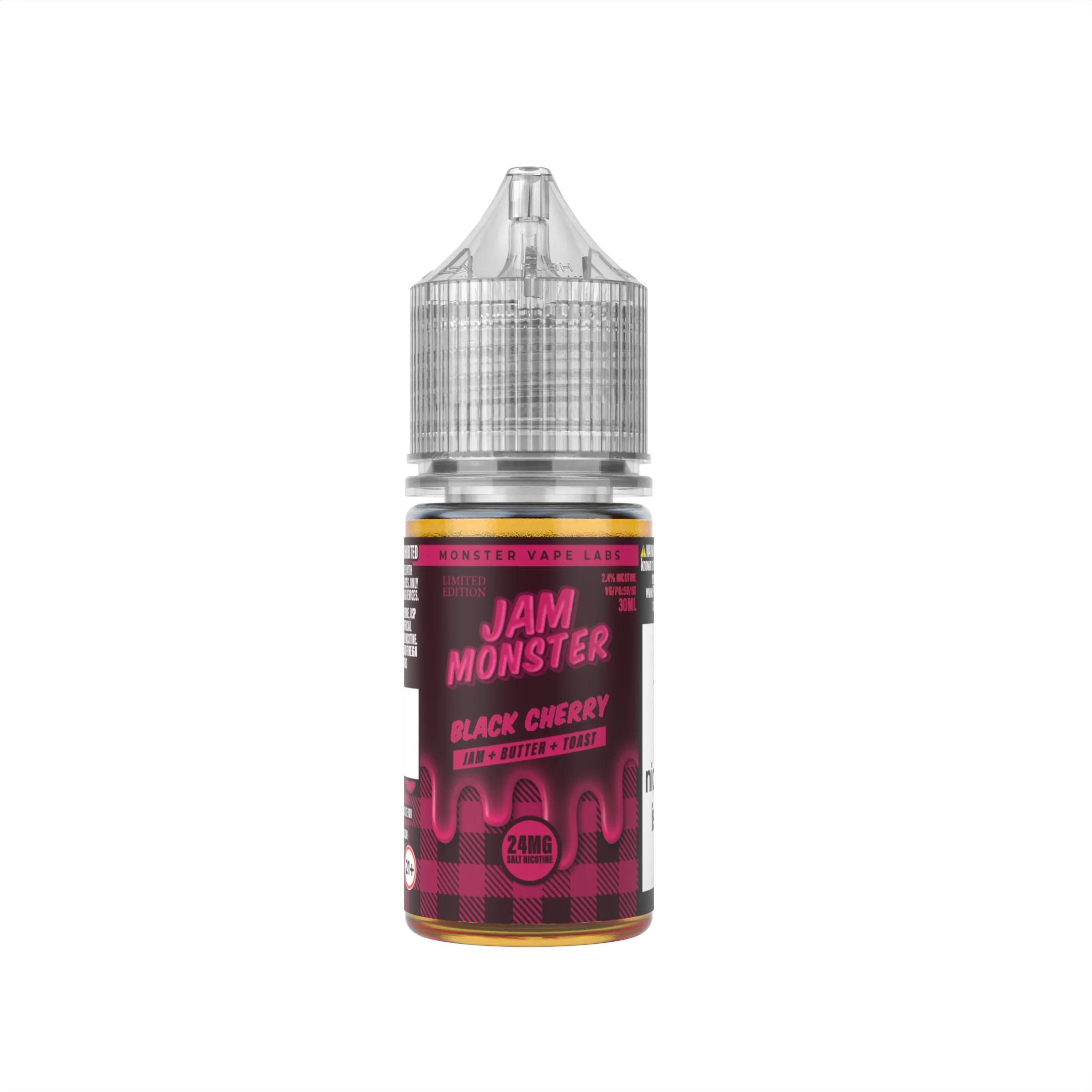Jam Monster Black Cherry salt nicotine e-liquid, Jam Monster Salt E-Liquid - 30mL, wholesale