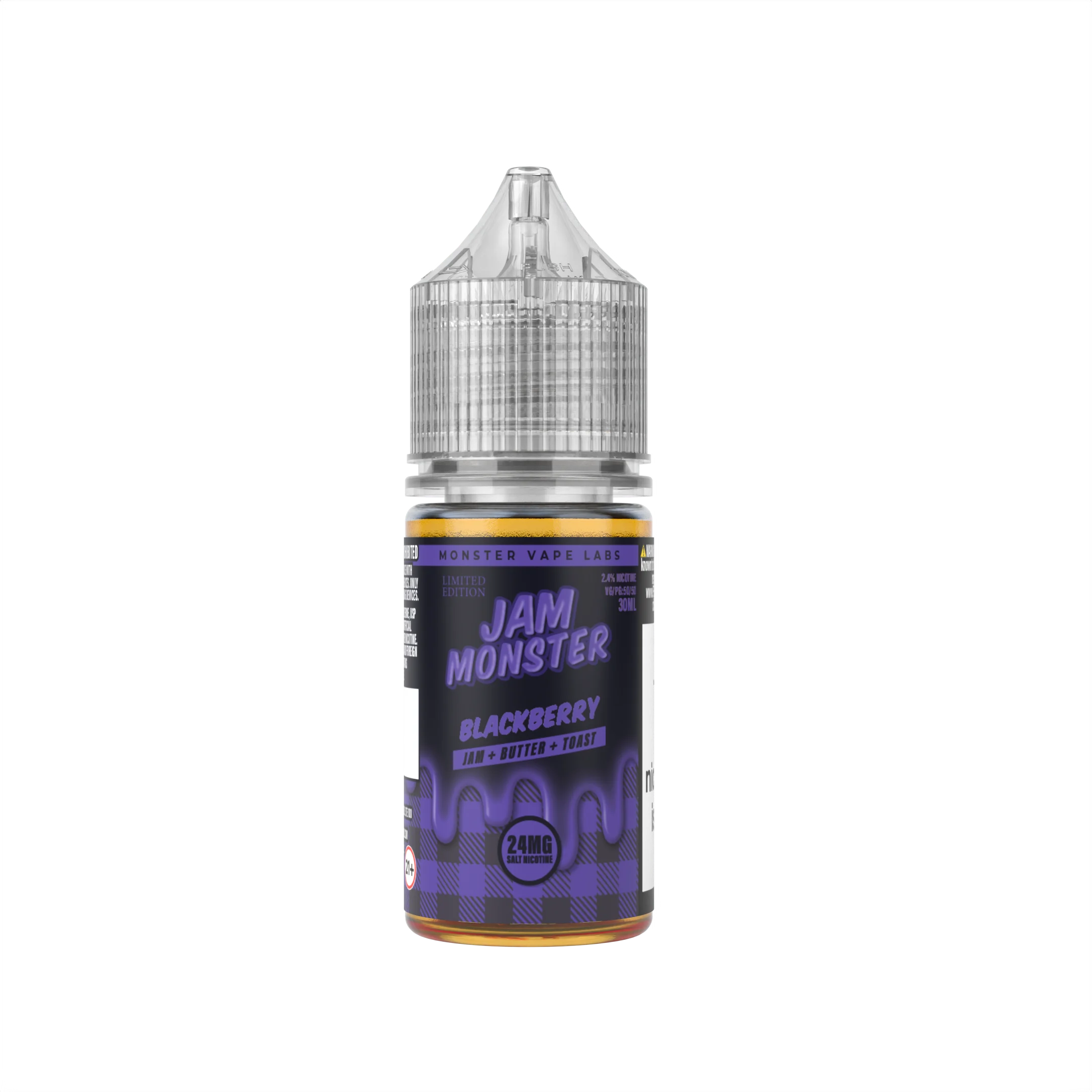 Jam Monster Blackberry salt nicotine e-liquid, Jam Monster Salt E-Liquid - 30mL, wholesale