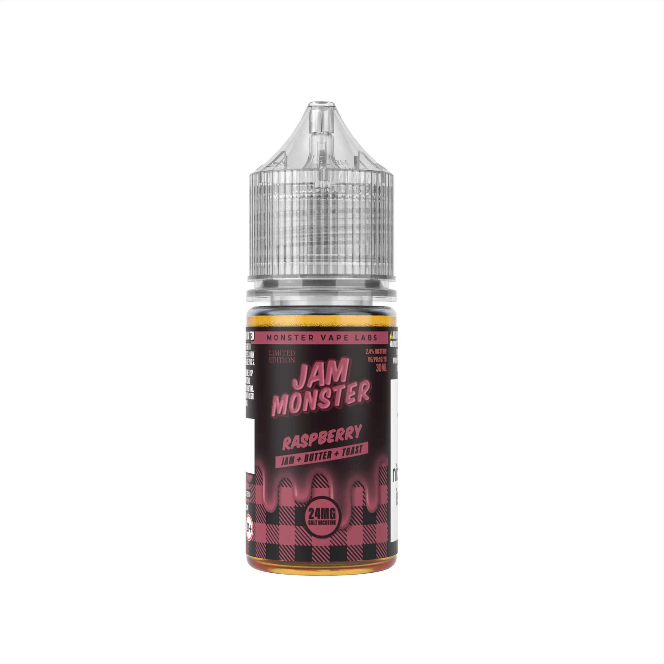 Jam Monster Raspberry salt nicotine e-liquid, Jam Monster Salt E-Liquid - 30mL, wholesale