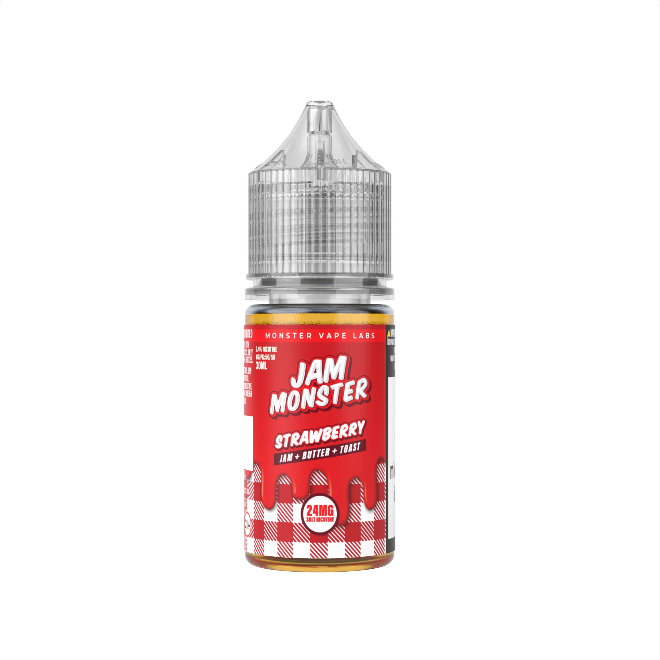 Jam Monster Strawberry salt nicotine e-liquid, Jam Monster Salt E-Liquid - 30mL, wholesale