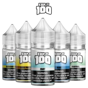 Keep it 100 salt nicotine e-liquid, wholesale