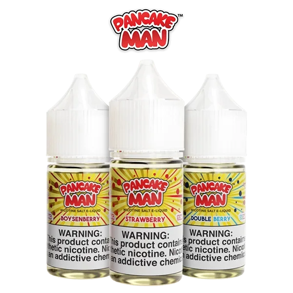 Pancake Man salt nicotine e-liquid, wholesale
