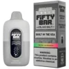 Fifty Bar Frozen Watermelon disposable vape, Fifty Bar Silver 2% 20K Disposable Vape, wholesale