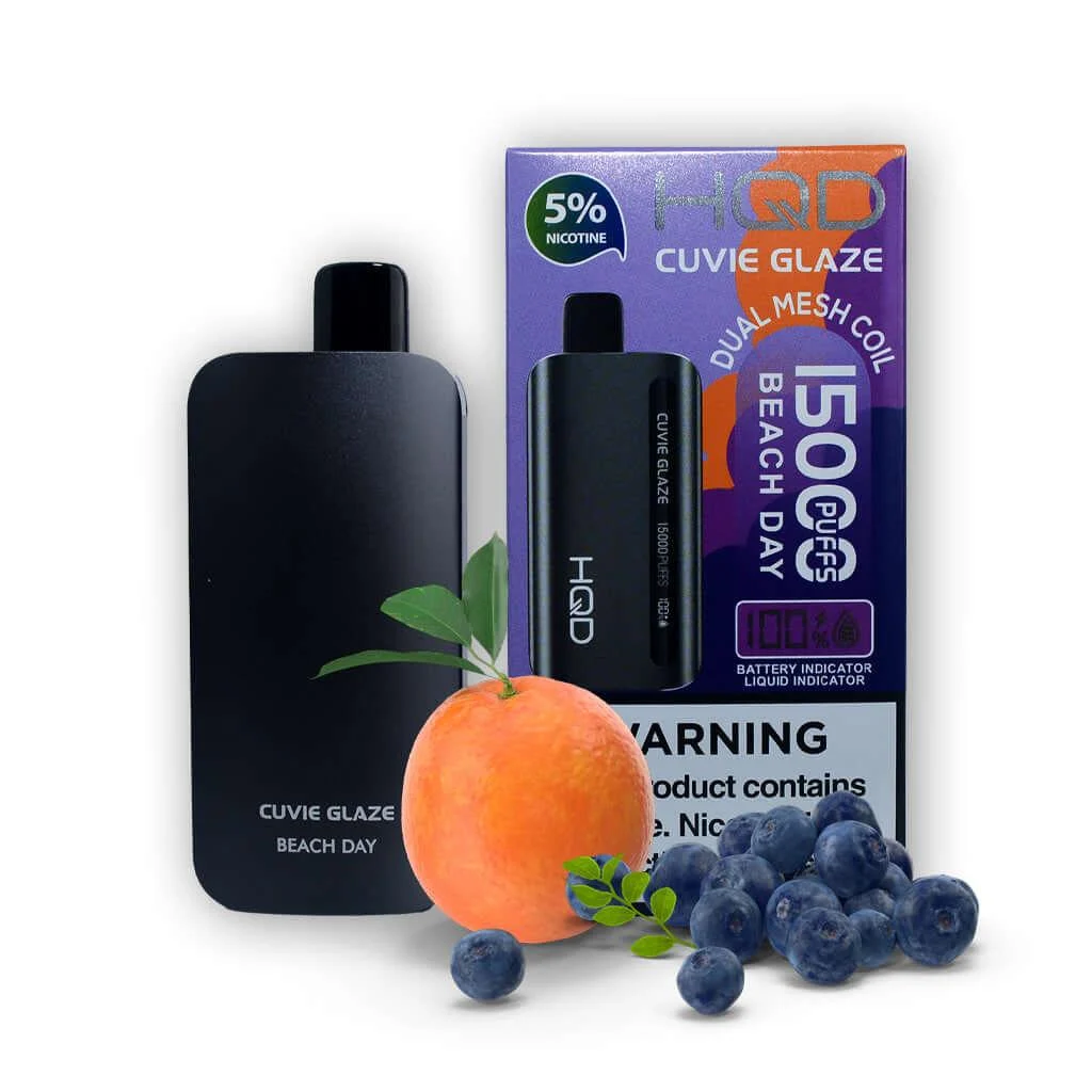 HQD Beach Day disposable vape, HQD Cuvie Glaze 15K Disposable Vape, wholesale