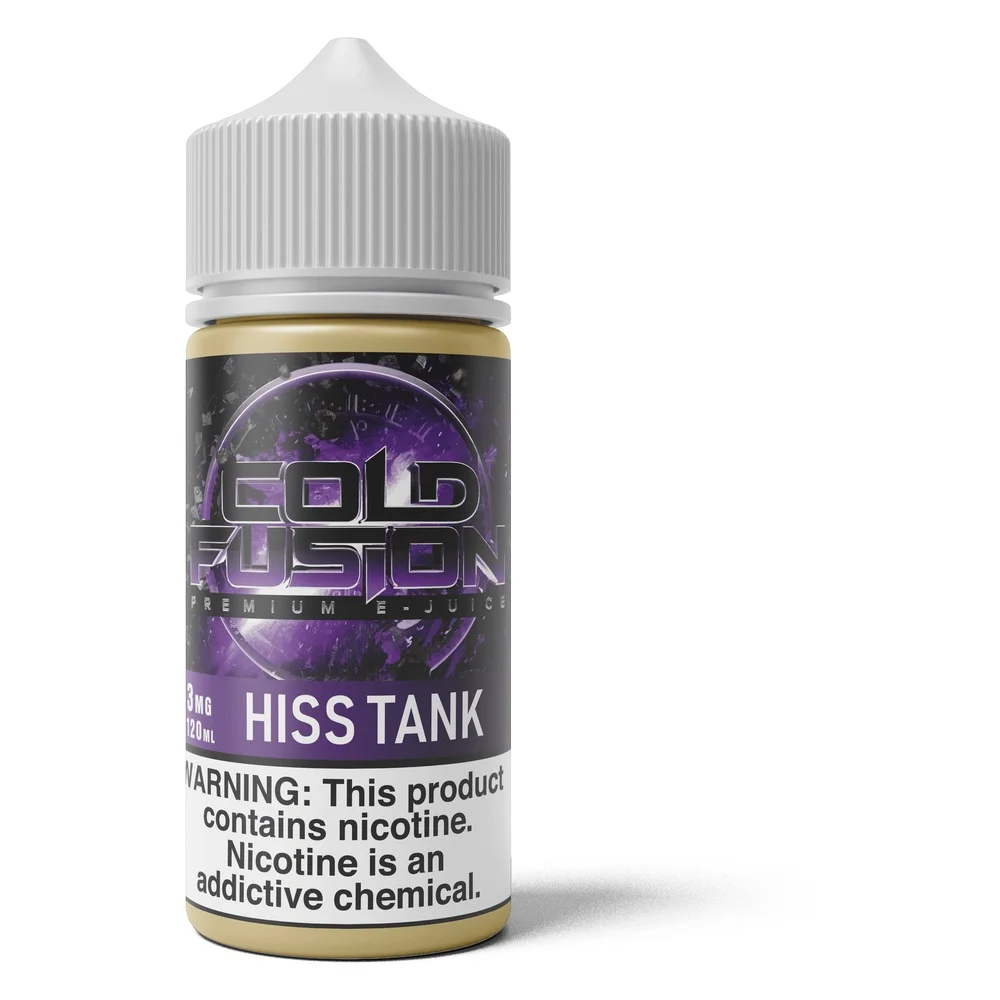 Cold Fusion Hiss Tank freebase e-liquid, Cold Fusion E-Liquid - 120mL, wholesale
