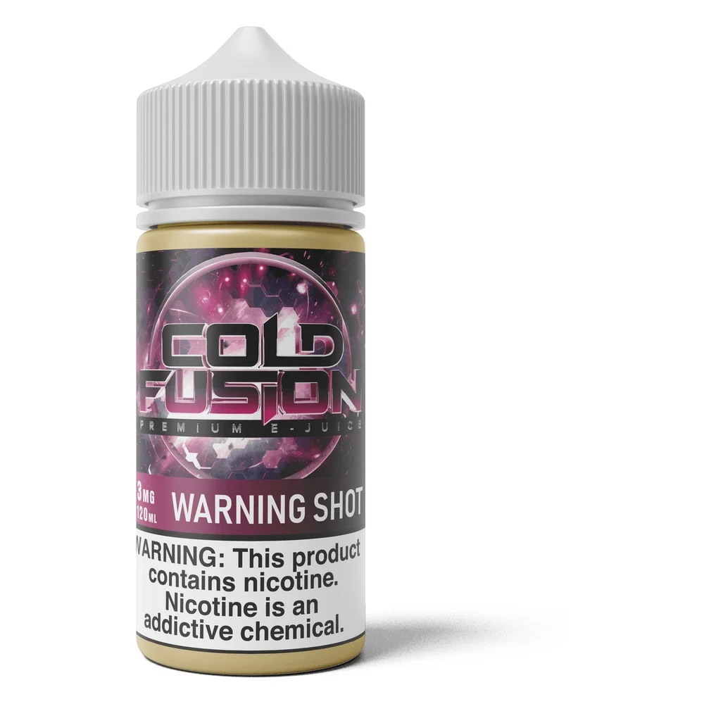 Cold Fusion Warning Shot freebase e-liquid, Cold Fusion E-Liquid - 120mL, wholesale